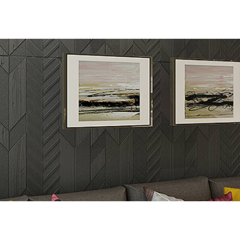 Premium Peel and Stick 3D Embossed Form Wall Panel, 28"x28"/pc 30pc